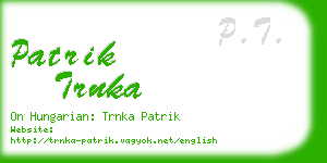 patrik trnka business card